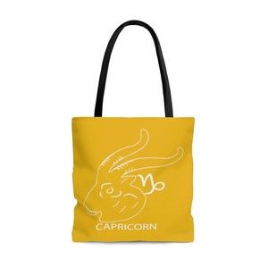 Capricorn Zodiac Tote Bag Large Polyester Astrology Gifts Birthday New